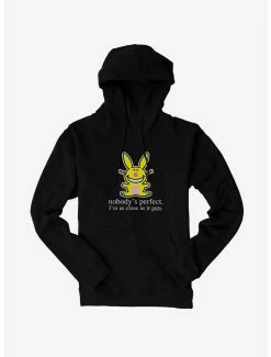 Cartoons It's Happy Bunny Nobody's Perfect Hoodie