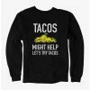 Cartoons It's Happy Bunny Tacos Might Help Sweatshirt -BoxLunch Sales Store 20534907 hi