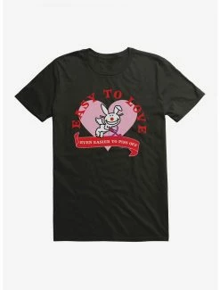 Cartoons It's Happy Bunny Easy To Love T-Shirt