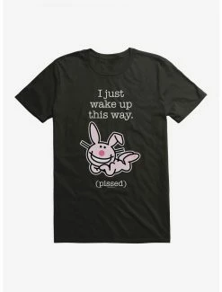 Cartoons It's Happy Bunny I Wake Up Pissed T-Shirt