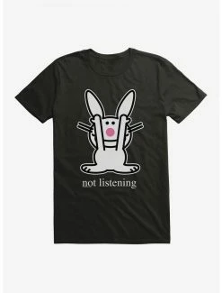 Cartoons It's Happy Bunny Not Listening T-Shirt